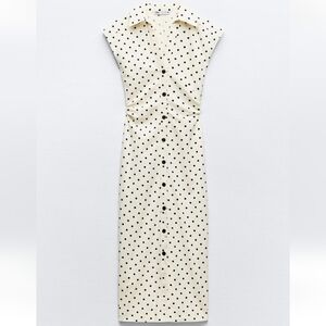 Polka Dot Cream Dress